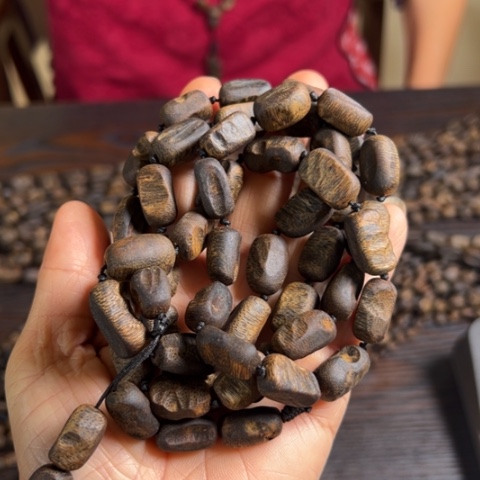 手串沉香红土乌身虫漏沉水49克卡0.8多样性发1条