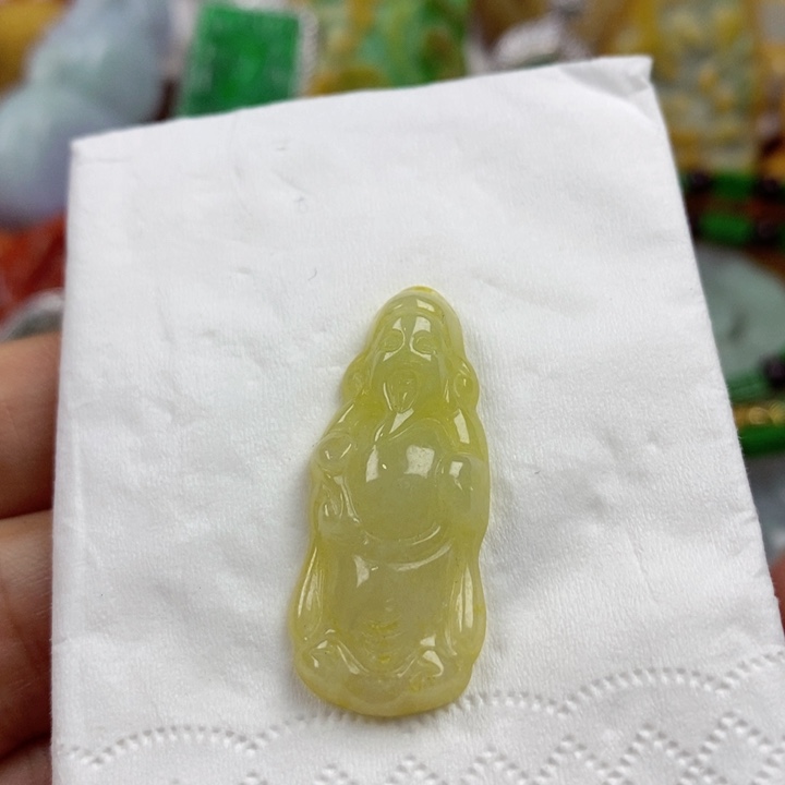 翡翠未镶嵌吊坠(赠链)
