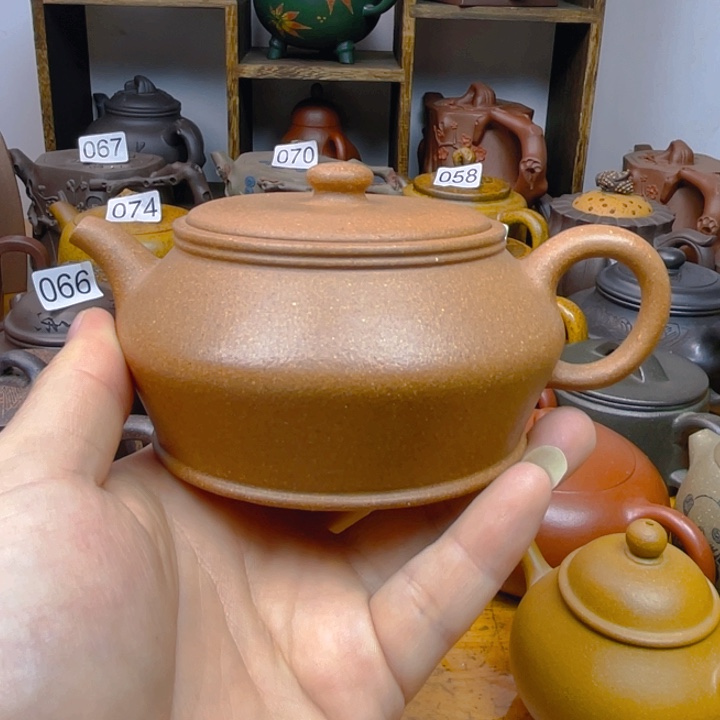 茶壶紫砂紫砂壶黄降坡曼殊220cc