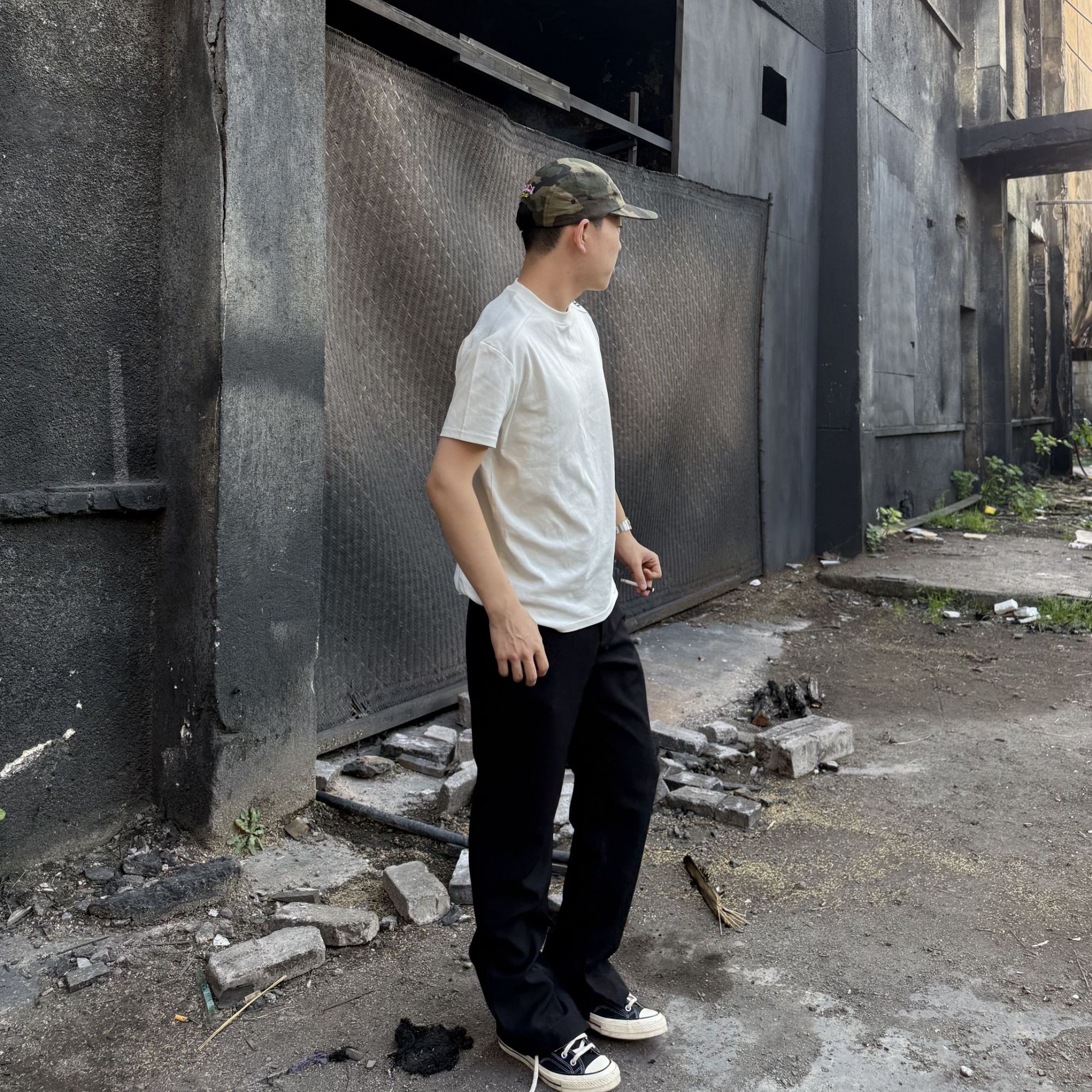 何以至此25SS西裤2.0垂感舒适美式西裤纯色立体剪裁直筒休闲裤