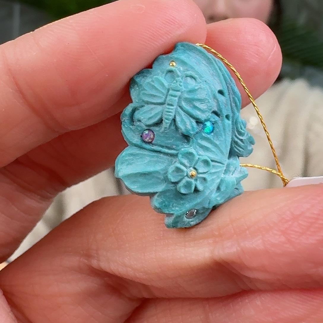 绿松石珠宝奇石未镶嵌