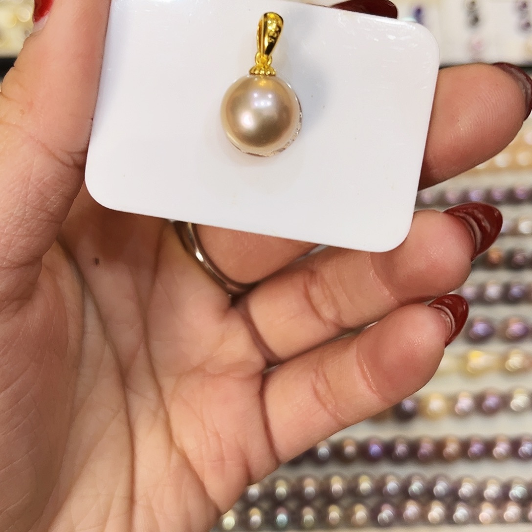 淡水珍珠颈饰银S925镶嵌