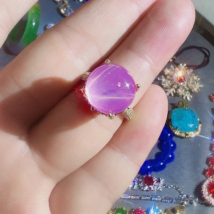 钨金红色蓝色满钻镶嵌