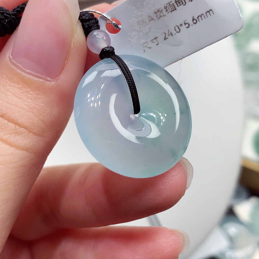 颈饰未镶嵌翡翠编号101，24/5.6