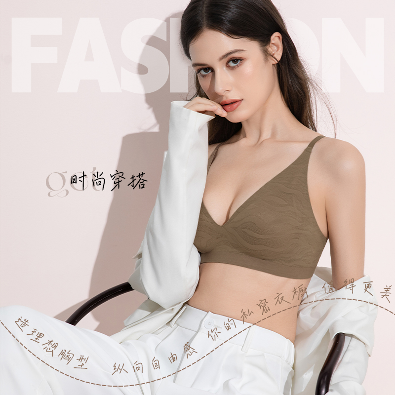 猫人女士内衣小胸显大聚拢防下垂收副乳无钢圈夏季超薄女士文胸商品图