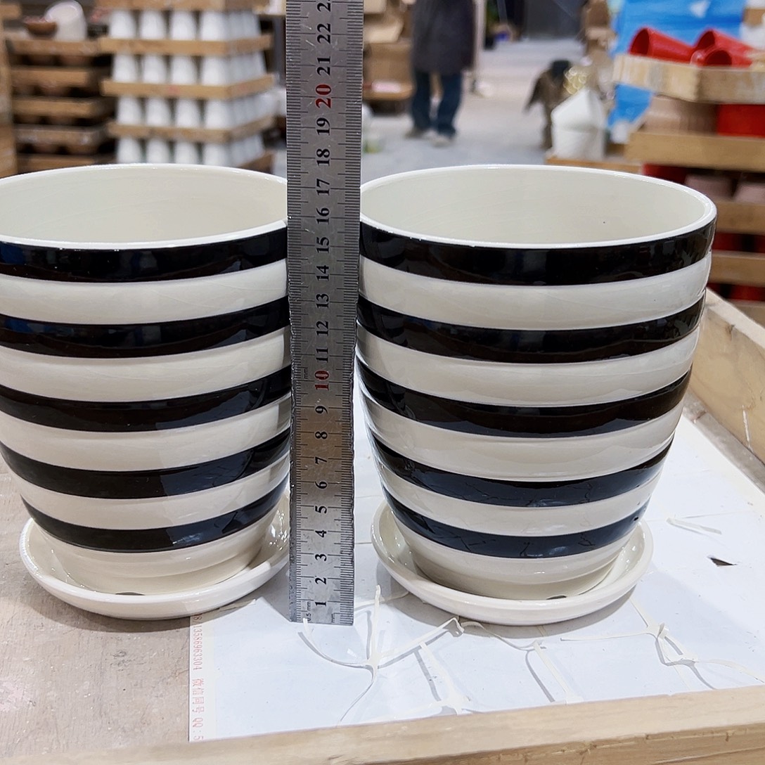 有孔，外贸尾单陶瓷花盆凑单10米包邮