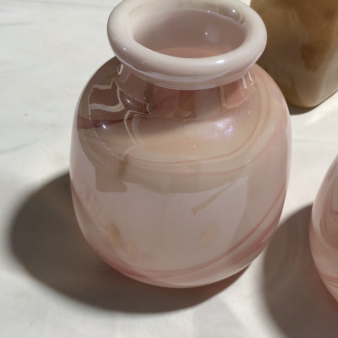 琉璃拿***奶手工古法琉璃花器