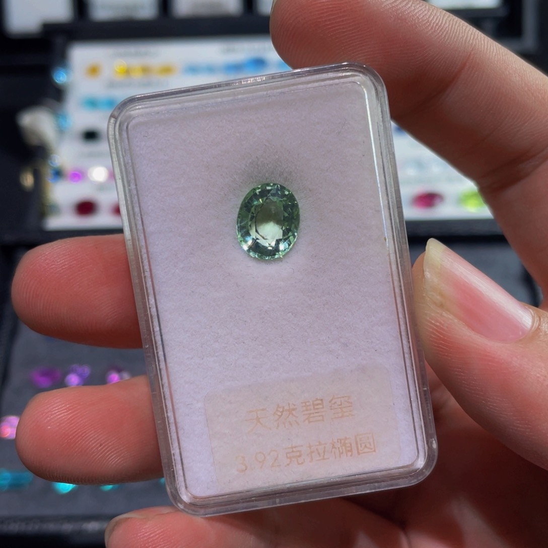 碧玺裸石未镶嵌4580薄荷绿碧玺