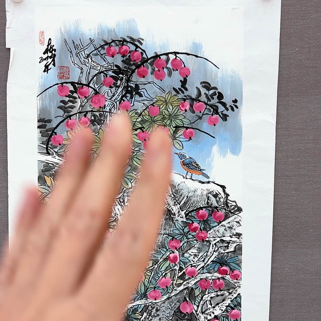 国画杜宝才作品入选书籍原作