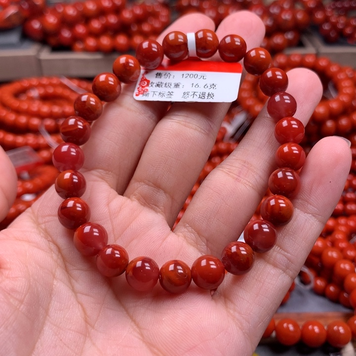 南红玛瑙未镶嵌手串