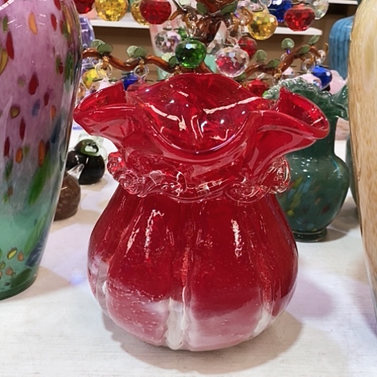 无铅玻璃花瓶高20厘米口径11厘米