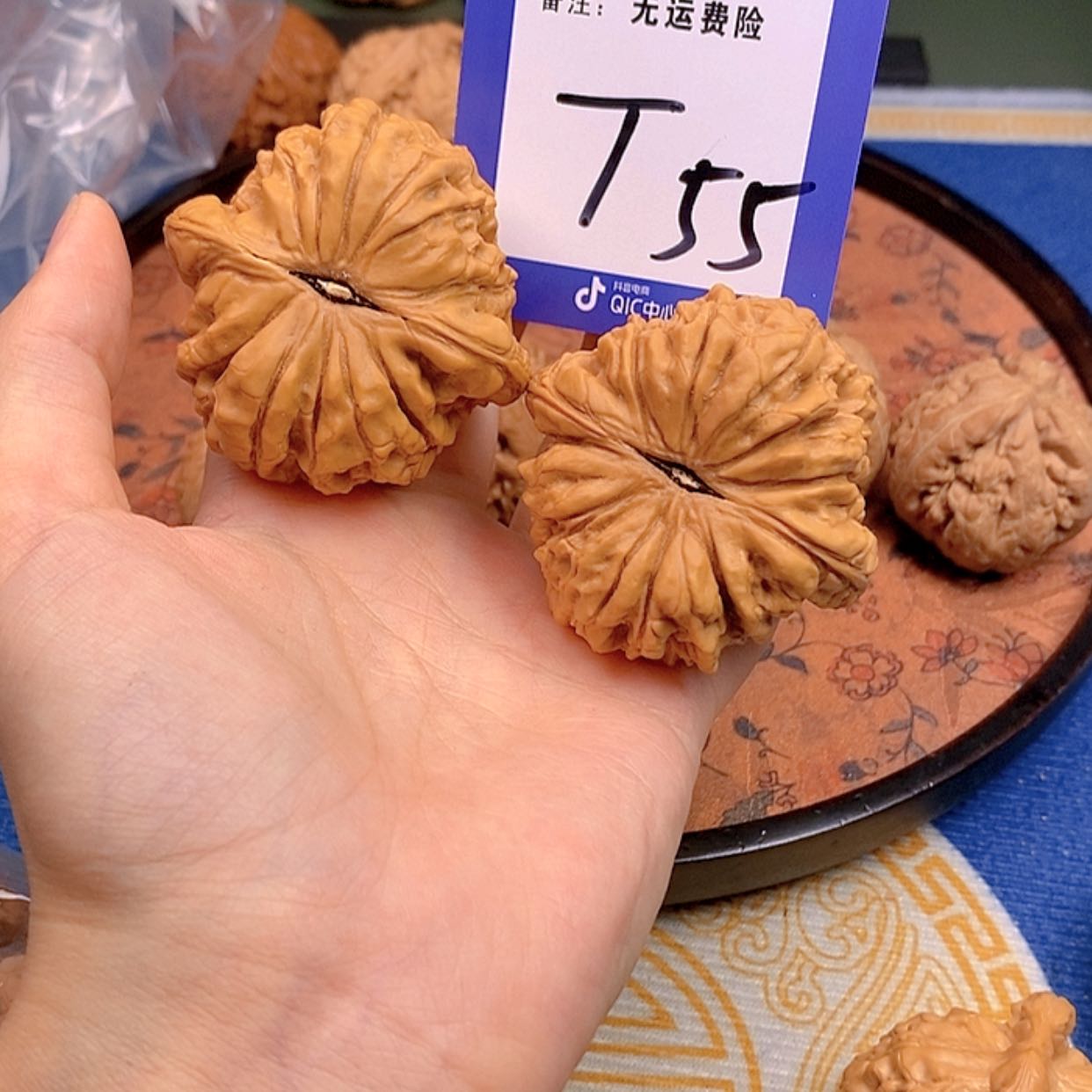 【闪购商品】文玩核桃把件接****枪文玩核桃55