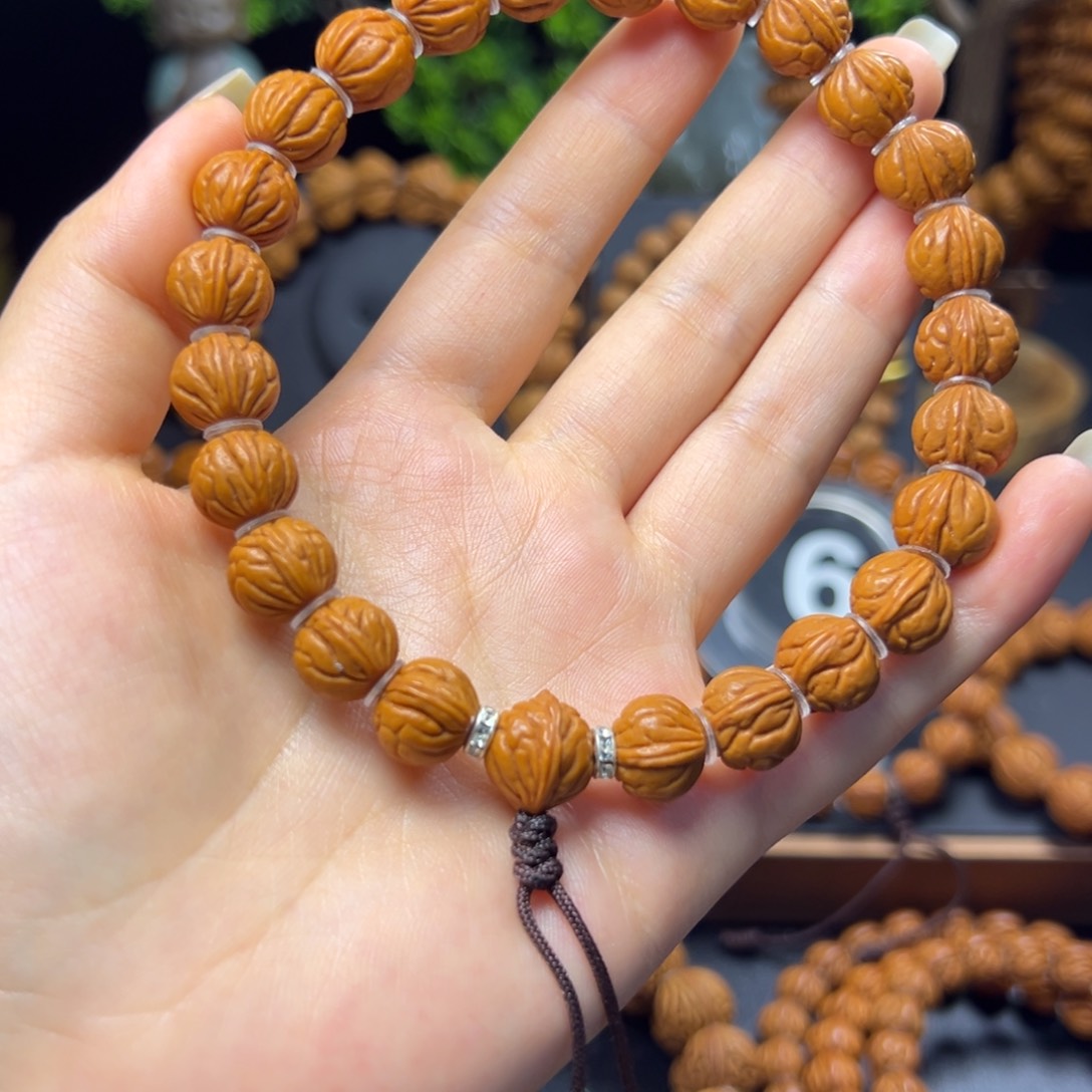 桃核手串?****野生玉龙脊11➕