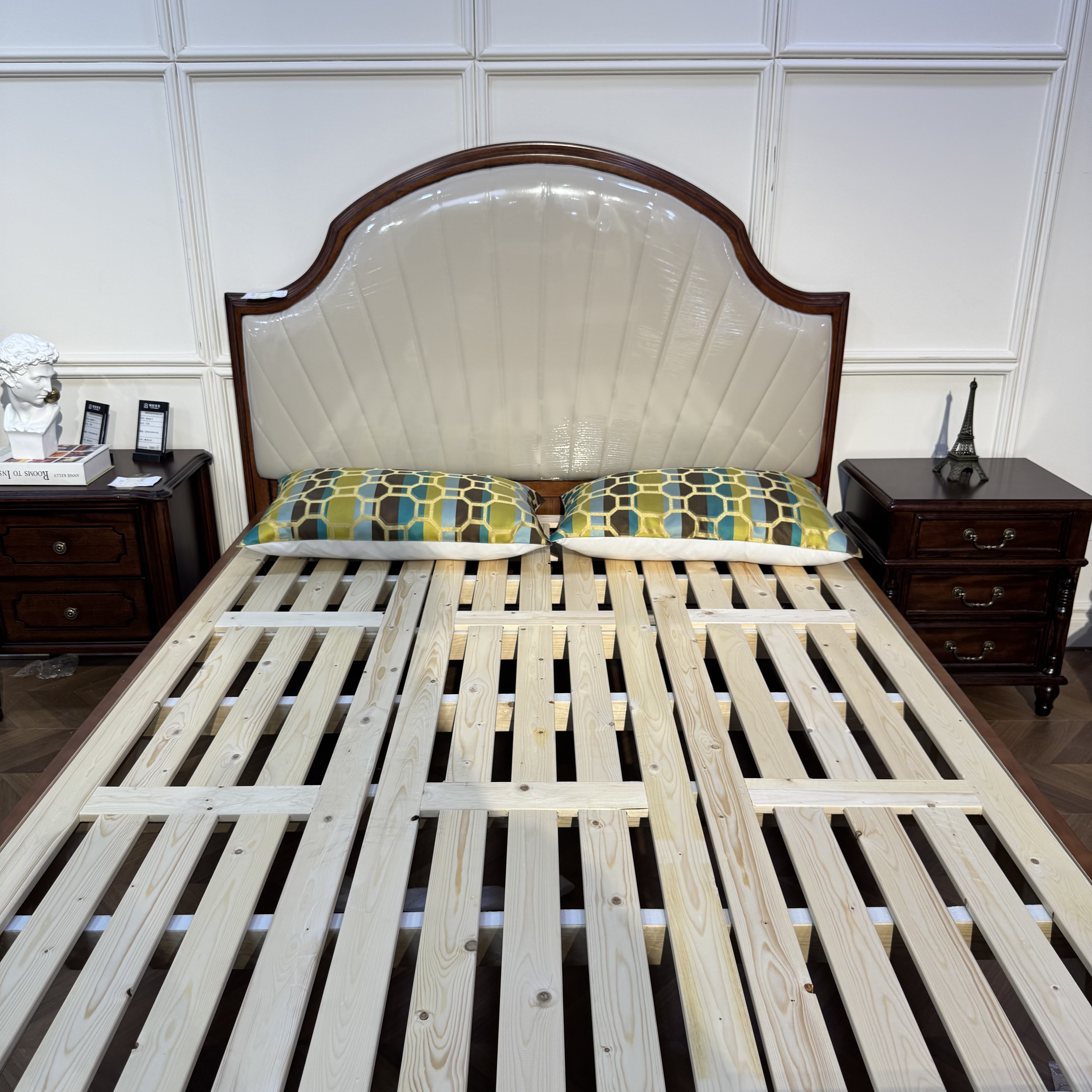 【皇家壹号】美式经典贝壳床双人大床实木床卧室主卧床HY