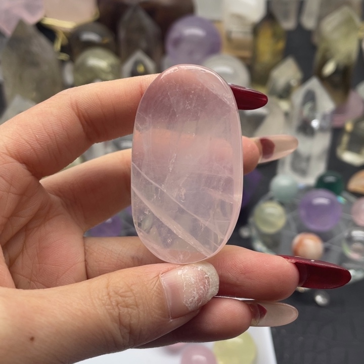 水晶25未镶嵌粉水把玩