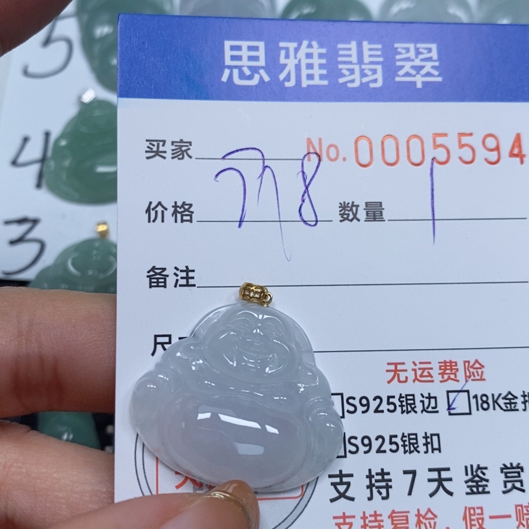 翡翠颈饰未镶嵌天然缅甸翡翠