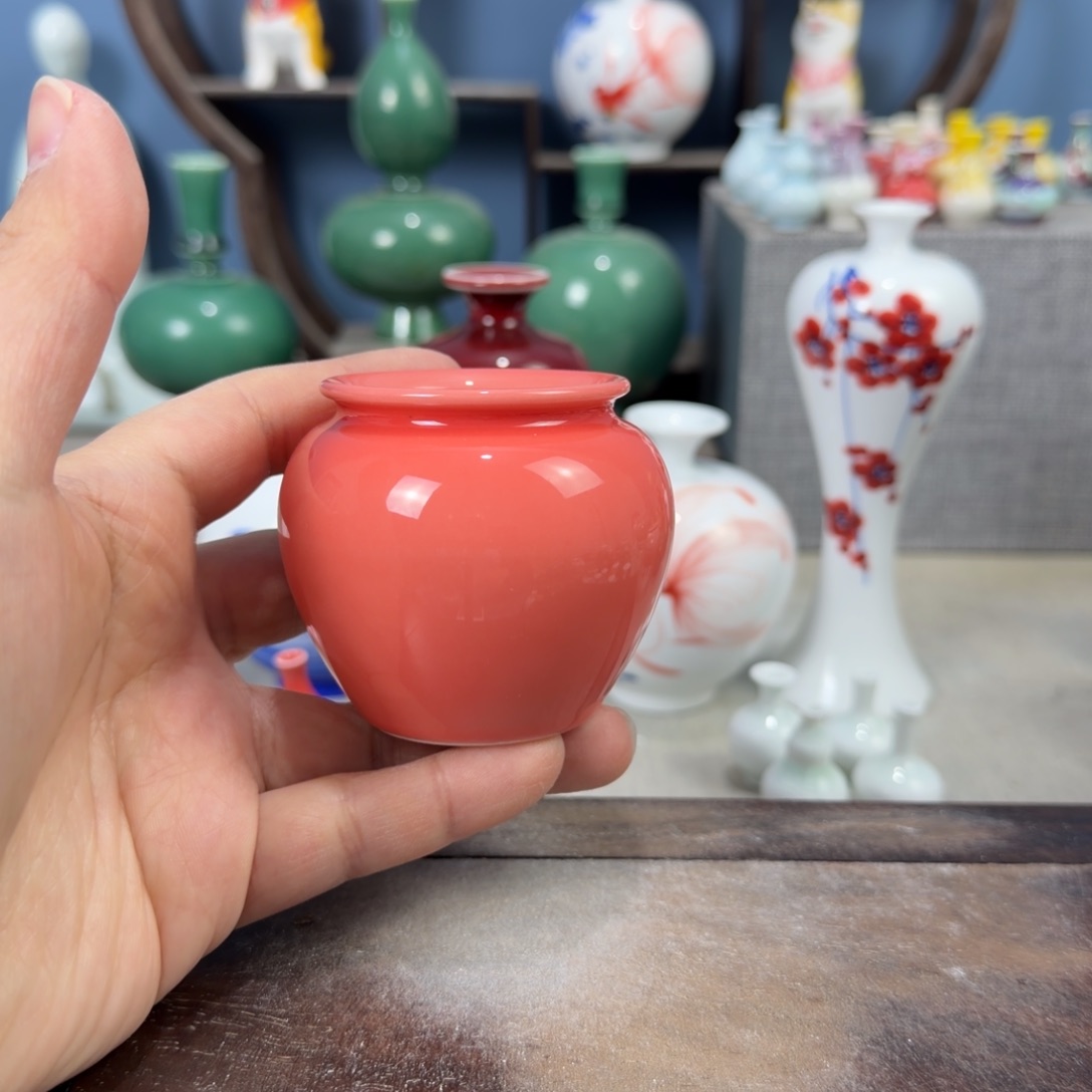 陶瓷手工小花器摆件