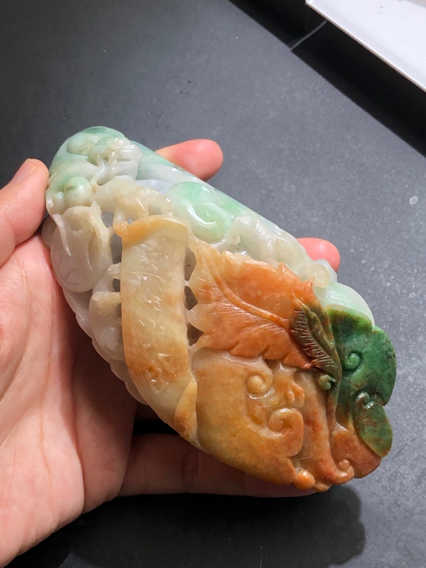 缅甸翡翠A货小摆件【毛货定制没有鉴赏期】