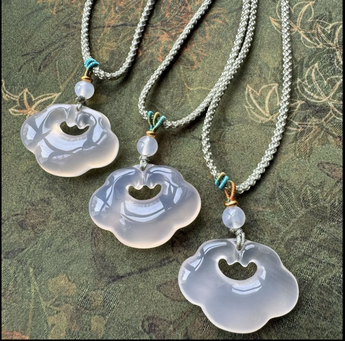 天然玛瑙如意祥云锁女款时尚百搭礼物