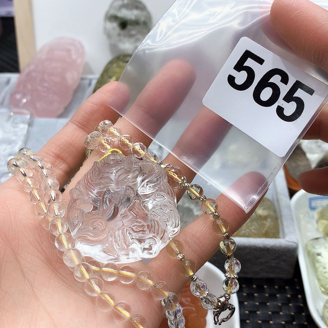 水晶颈饰未镶嵌挂件