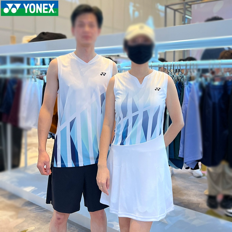 新款尤尼克斯YY羽毛球服1104225男女运动服上衣无袖背心透气