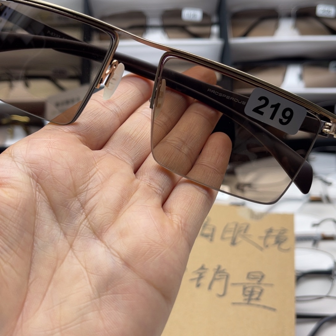 用***5天然水晶石头眼镜