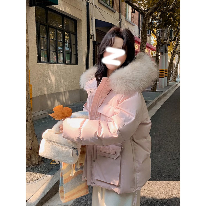 300斤特大码女装显瘦宽松棉衣遮肉胖mm冬款慵懒甜美风派克服外套