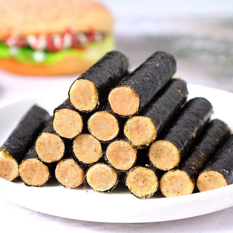 【海领鲜】开袋即食海苔卷夹心酥脆营养海苔卷 净含量100g/包