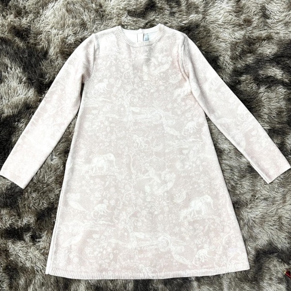 妃鱼/迪奥/丝缎、羊毛、亮片/连衣裙/95新/M5/26