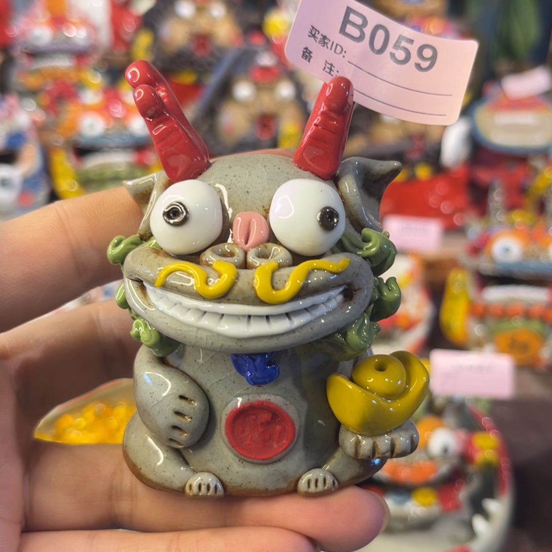 泥塑纯手工茶宠摆件