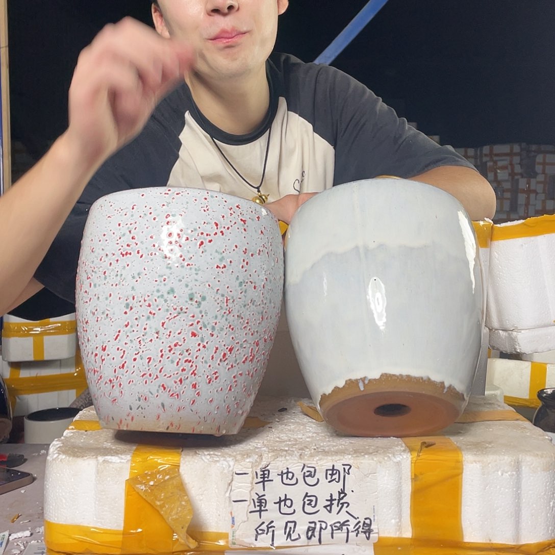 紫砂花盆宜兴紫砂粗陶花盆18/20