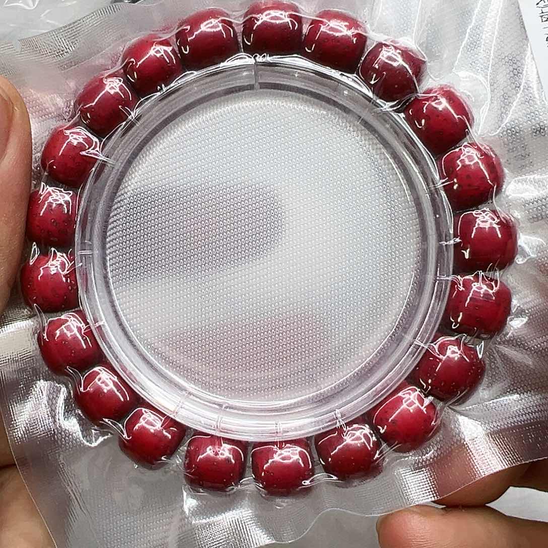 星月菩提手串60灭火红朱供星月菩提单圈11