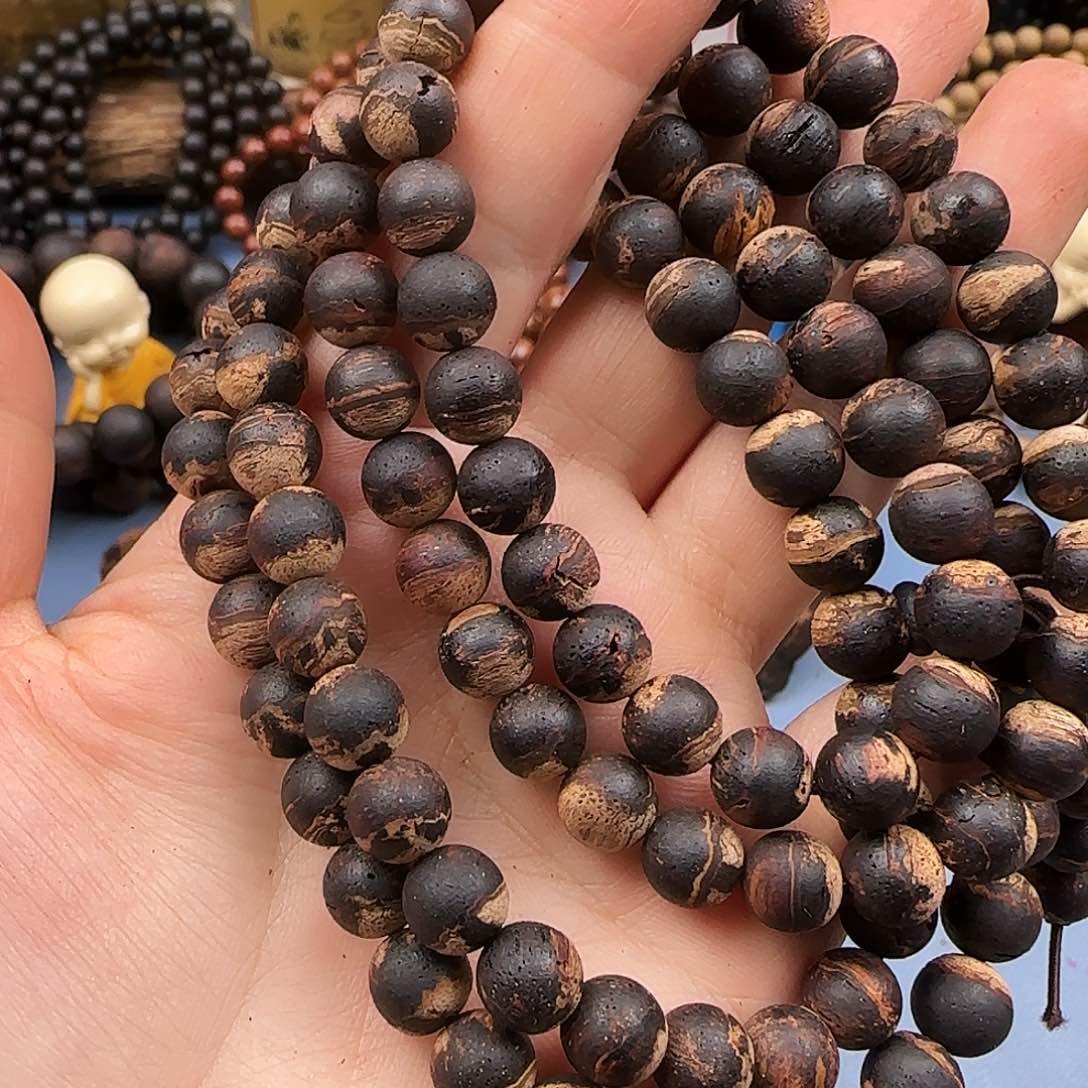 降真香手串/手链0.8#108无胶爆甲高油单圈