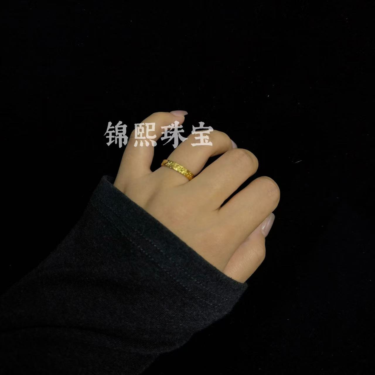 足银戒指 足银999碎冰冰戒指珠宝饰品指环