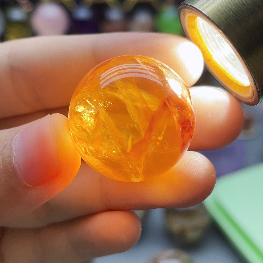 未镶嵌珠宝半成品水晶天然水晶25.6mm