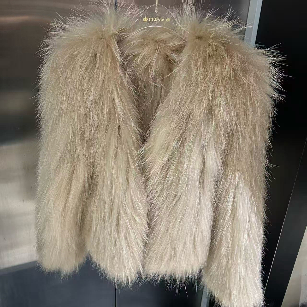 人造皮草 双面编织环保草草外套女中长款网红新款爆款冬季洋气