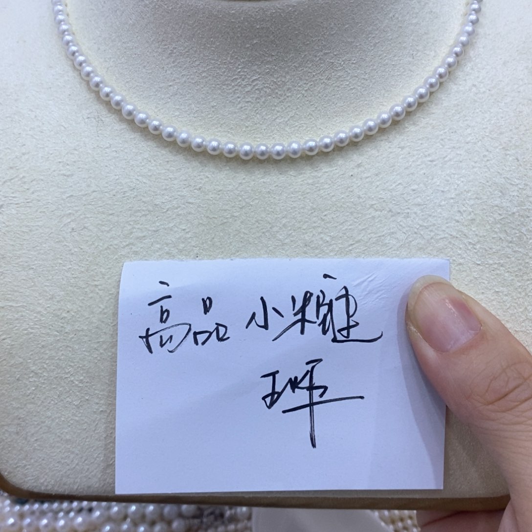 淡水珍珠颈饰银S925镶嵌高品质特价