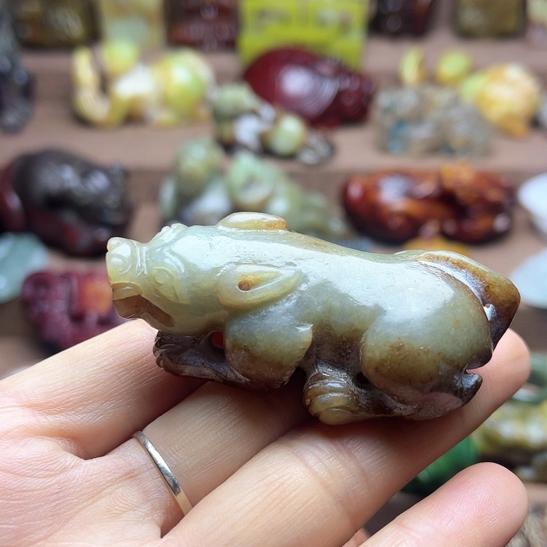 白玉菩提吊坠70。。