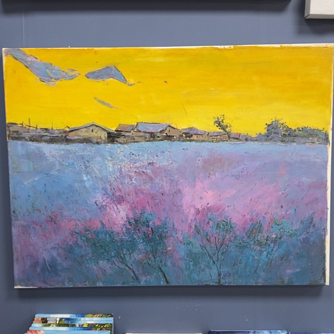 手工手绘精品油画60+80厘米