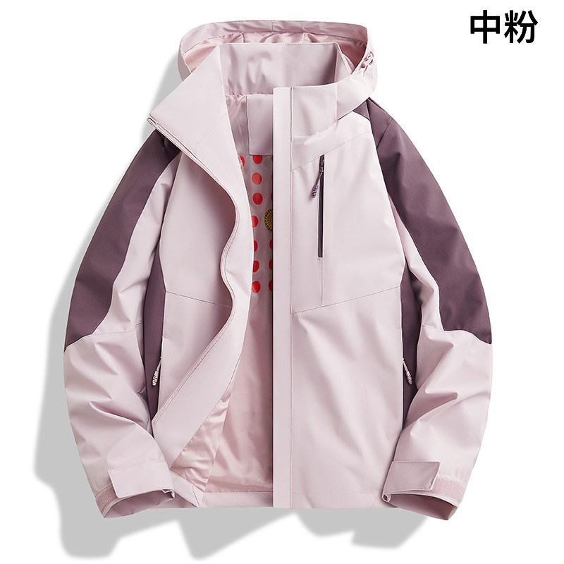 6621【静静家】女款秋款运动休闲单冲锋衣时尚百搭减龄款