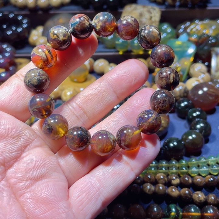 琥珀手链未镶嵌天然