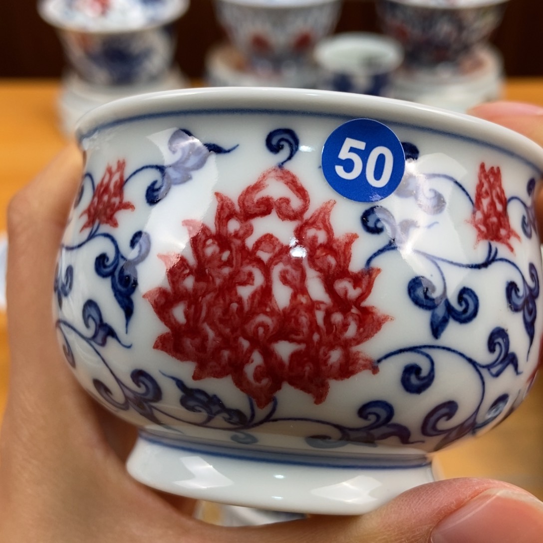 手绘现代茶具非古董