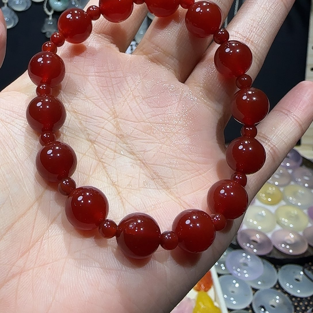 玛瑙/玉髓未镶嵌手镯玛瑙手串