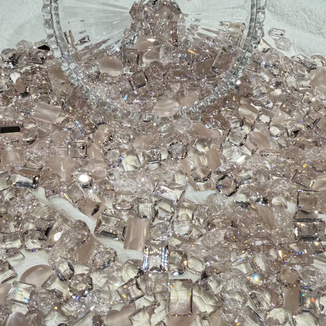 【贵彩】浅丝绸系列 10mm以上 超闪  超闪 人造玻璃水晶diy美甲钻