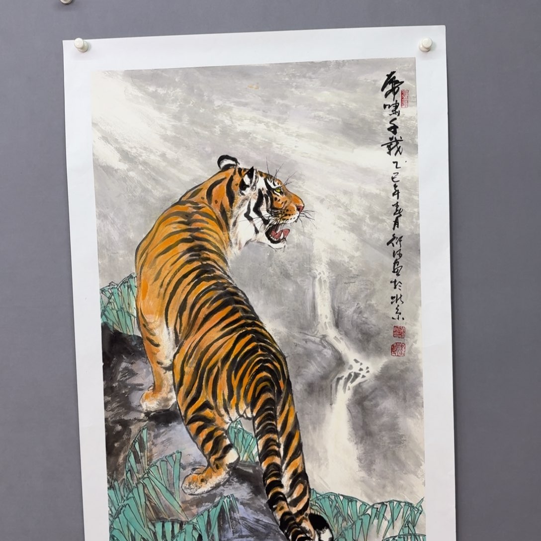 国画艺术家真人手绘