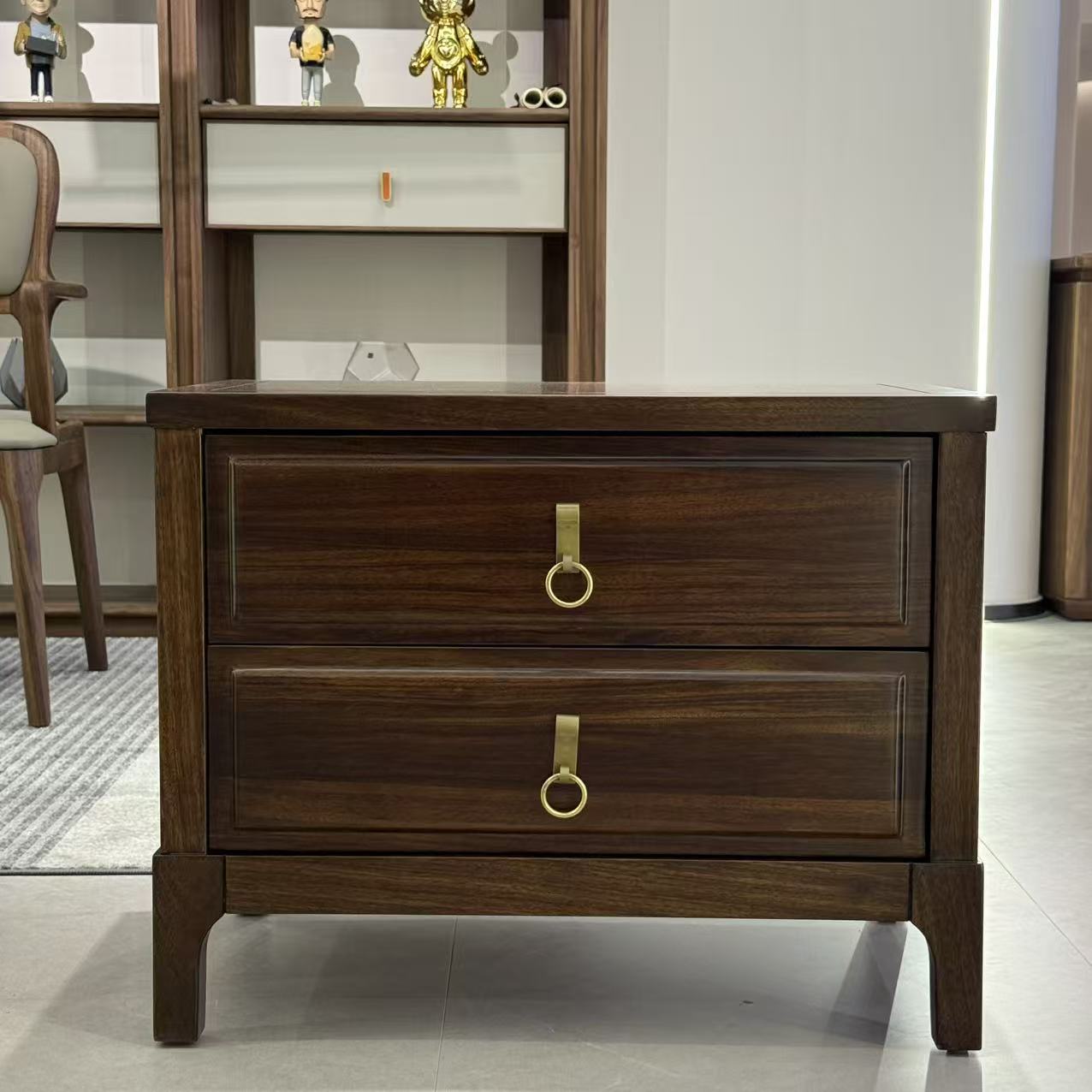 【黑檀木】1897二斗柜/床头柜700*420*560 拍一发二