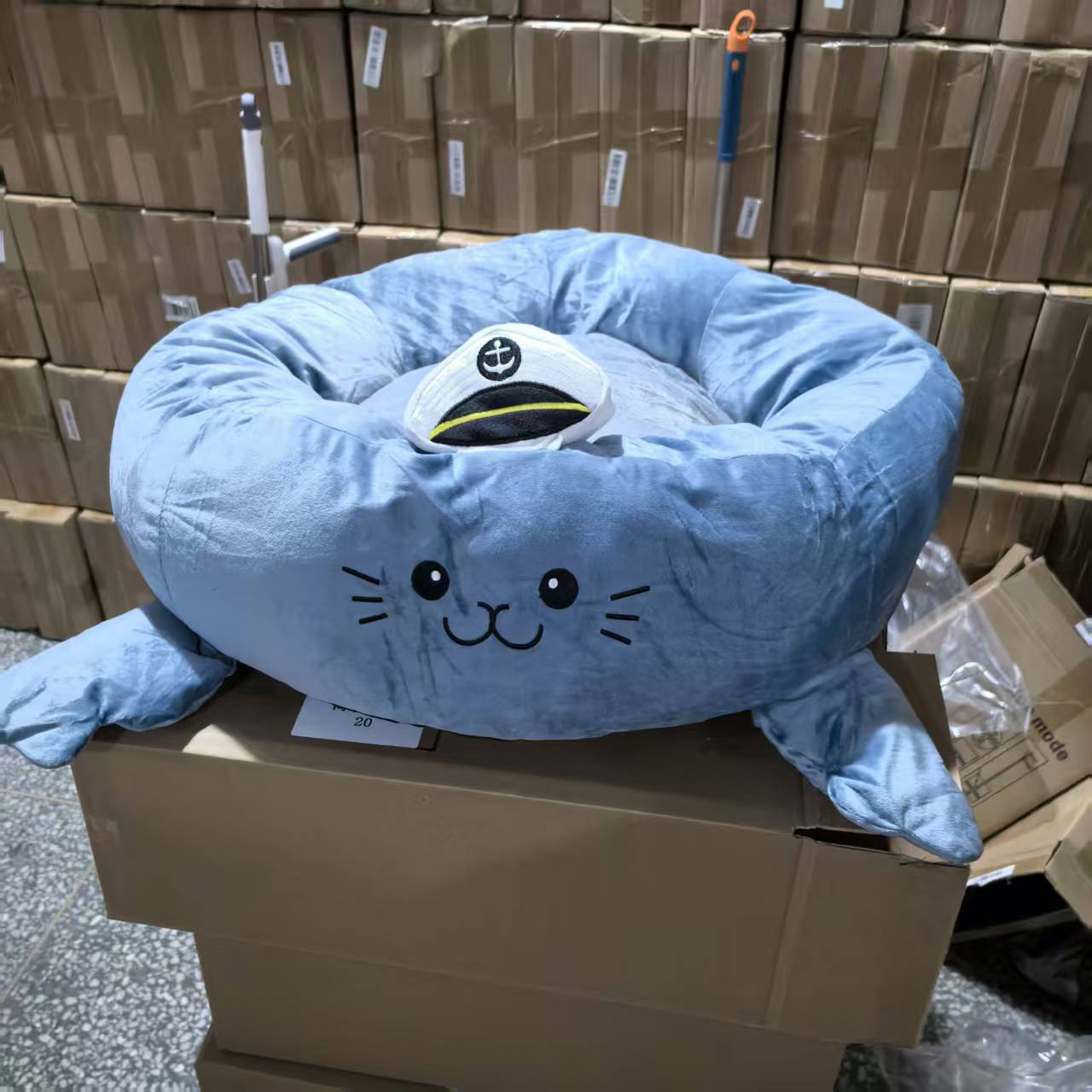 海豹蓝色宠物窝，尺寸可选