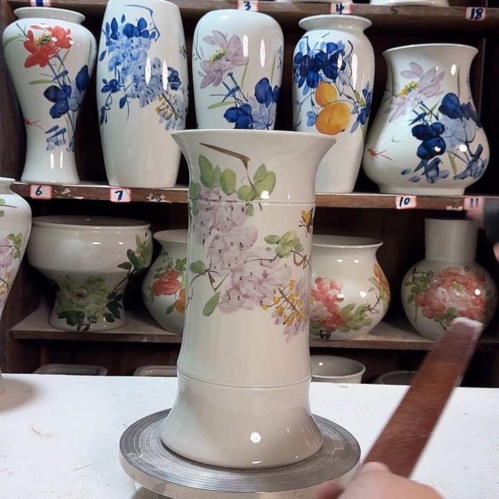 瓶竹子紫藤高29 新款陶瓷陶瓷