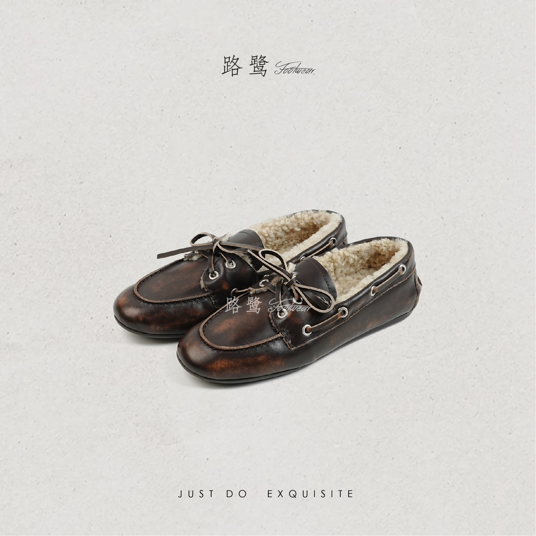 Lulu Footwear｜复古保暖乐福鞋2025新款冬季百搭厚底加绒