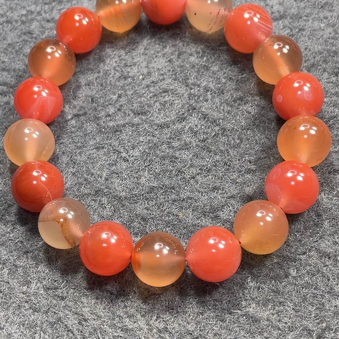 南红玛瑙手串未镶嵌